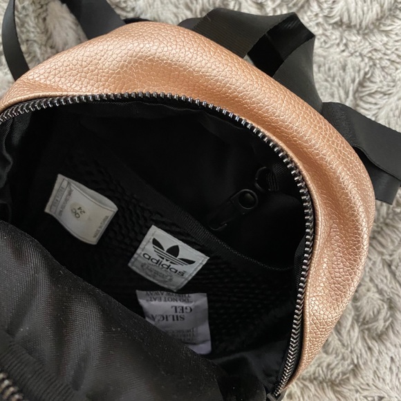 Adidas Rose Gold PU Leather mini backpack - Picture 3 of 10